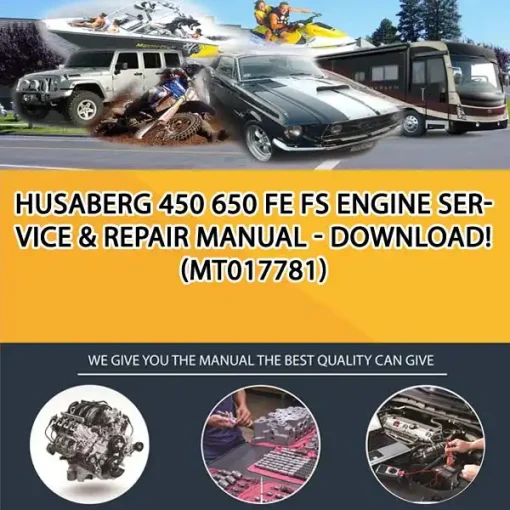 Husaberg 450 650 Fe Fs Engine Service & Repair Manual - Download! (MT017781)