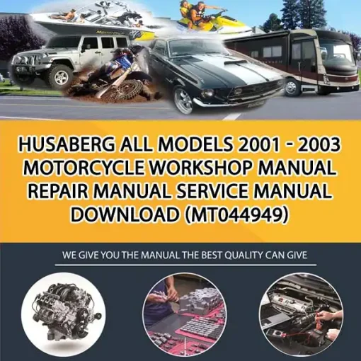 Husaberg All Models 2001 - 2003 Motorcycle Workshop Manual Repair Manual Service Manual Download (MT044949)