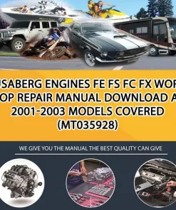 Husaberg Engines Fe Fs Fc Fx Workshop Repair Manual Download All 2001-2003 Models Covered (MT035928)