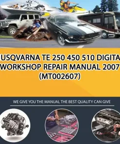 Husqvarna Te 250 450 510 Digital Workshop Repair Manual 2007 (MT002607)