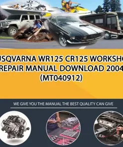 Husqvarna Wr125 Cr125 Workshop Repair Manual Download 2004 (MT040912)