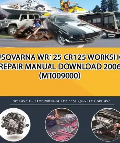 Husqvarna Wr125 Cr125 Workshop Repair Manual Download 2006 (MT009000)