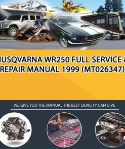 Husqvarna Wr250 Full Service & Repair Manual 1999 (MT026347)