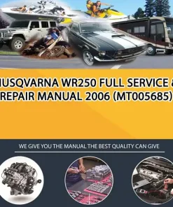 Husqvarna Wr250 Full Service & Repair Manual 2006 (MT005685)