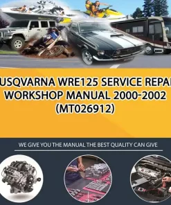 Husqvarna Wre125 Service Repair Workshop Manual 2000-2002 (MT026912)