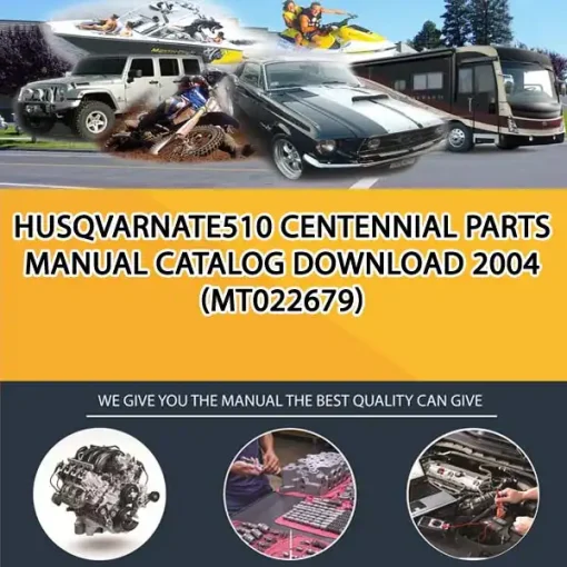 Husqvarnate510 Centennial Parts Manual Catalog Download 2004 (MT022679)