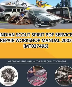Indian Scout Spirit Pdf Service Repair Workshop Manual 2003 (MT037495)