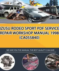 Izusu Rodeo Sport Pdf Service Repair Workshop Manual 1998 (CA055840)