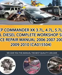 Jeep Commander Xk 3.7L, 4.7L, 5.7L, & 3.0L Diesel Complete Workshop Service Repair Manual 2006 2007 2008 2009 2010 (CA015504)