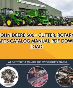 John Deere 506 - Cutter, Rotary Parts Catalog Manual Pdf Download