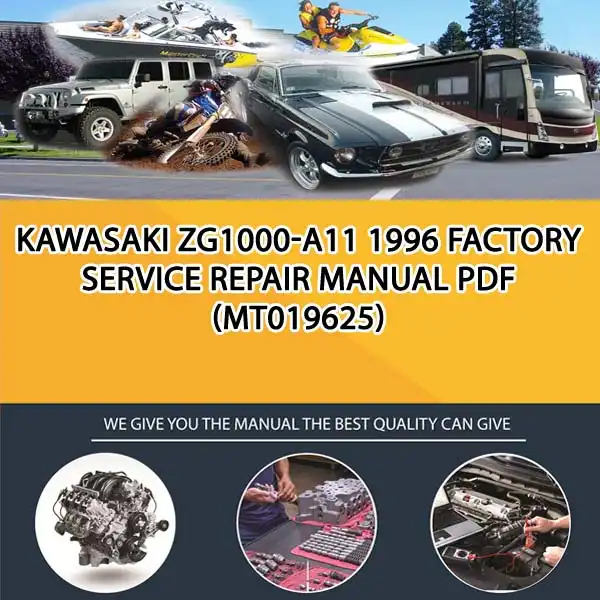 Kawasaki Zg1000-A11 1996 Factory Service Repair Manual Pdf (MT019625)