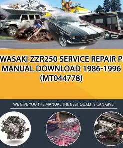 Kawasaki Zzr250 Service Repair Pdf Manual Download 1986-1996 (MT044778)