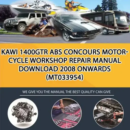 Kawi 1400Gtr Abs Concours Motorcycle Workshop Repair Manual Download 2008 Onwards (MT033954)