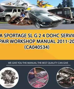 Kia Sportage Sl G 2 4 Dohc Service Repair Workshop Manual 2011-2012 (CA040534)