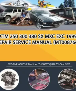 Ktm 250 300 380 Sx Mxc Exc 1999 Repair Service Manual (MT008766)