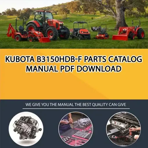 Kubota B3150HDB-F Parts Catalog Manual PDF download