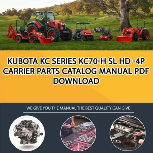 Kubota KC Series KC70-H SL HD -4P Carrier Parts Catalog Manual PDF download