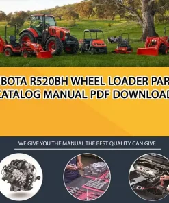 Kubota R520BH Wheel Loader Parts Catalog Manual PDF download
