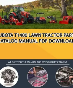 Kubota T1400 Lawn Tractor Parts Catalog Manual PDF download