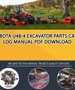 Kubota U48-4 Excavator Parts Catalog Manual PDF download