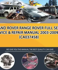 Land Rover Range Rover Full Service & Repair Manual 2003-2009 (CA037458)