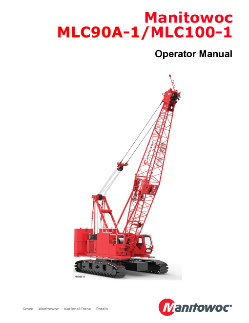 Manitowoc MLC100-1 Operators and Maintenance Manual PDF Download
