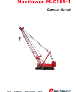 Manitowoc MLC165-1 Operators and Maintenance Manual PDF Download