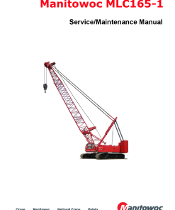Manitowoc MLC165-1 Workshop Repair Service Manual PDF Download