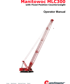 Manitowoc MLC300 FPC COM Operators and Maintenance Manual PDF Download