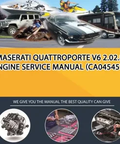 Maserati Quattroporte V6 2.02.8 Engine Service Manual (CA045457)
