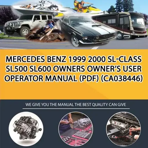 Mercedes Benz 1999 2000 Sl-Class Sl500 Sl600 Owners Owner'S User Operator Manual (Pdf) (CA038446)