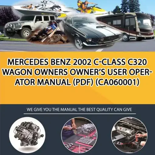 Mercedes Benz 2002 C-Class C320 Wagon Owners Owner'S User Operator Manual (Pdf) (CA060001)