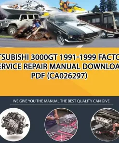 Mitsubishi 3000Gt 1991-1999 Factory Service Repair Manual Download Pdf (CA026297)