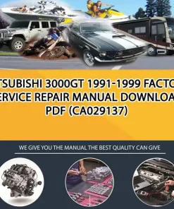 Mitsubishi 3000Gt 1991-1999 Factory Service Repair Manual Download Pdf (CA029137)