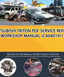 Mitsubishi Triton Pdf Service Repair Workshop Manual (CA040191)
