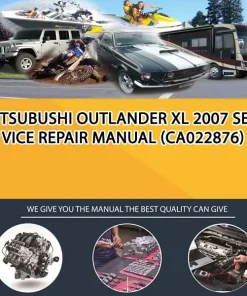 Mitsubushi Outlander Xl 2007 Service Repair Manual (CA022876)