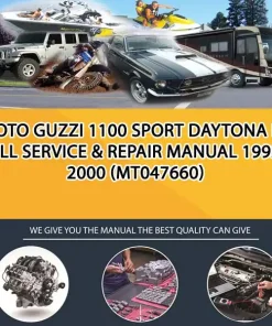 Moto Guzzi 1100 Sport Daytona Rs Full Service & Repair Manual 1995-2000 (MT047660)