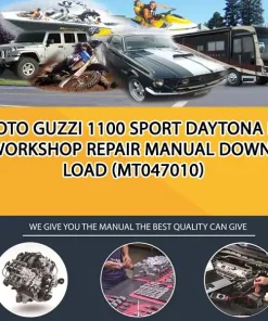 Moto Guzzi 1100 Sport Daytona Rs Workshop Repair Manual Download (MT047010)
