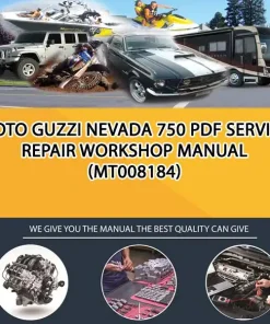Moto Guzzi Nevada 750 Pdf Service Repair Workshop Manual (MT008184)