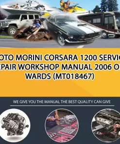 Moto Morini Corsara 1200 Service Repair Workshop Manual 2006 Onwards (MT018467)