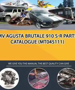 Mv Agusta Brutale 910 S-R Parts Catalogue (MT045111)