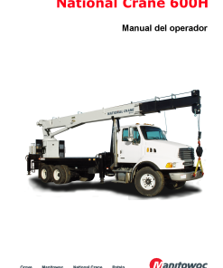 National Crane 600H Spanish Operators and Maintenance Manual PDF Download