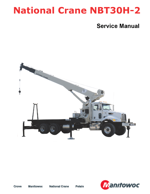 National Crane NBT30H-2 Workshop Repair Service Manual PDF Download