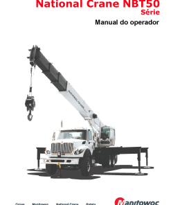 National Crane NBT50 Portuguese Operators and Maintenance Manual PDF Download
