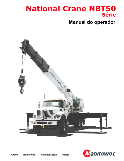 National Crane NBT50 Portuguese Operators and Maintenance Manual PDF Download