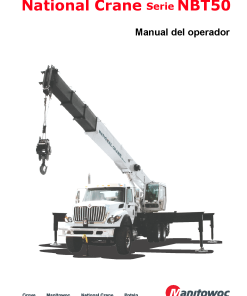 National Crane NBT50 Spanish Operators and Maintenance Manual PDF Download