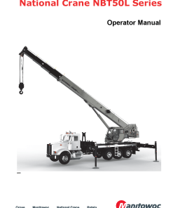 National Crane NBT50L Operators and Maintenance Manual PDF Download