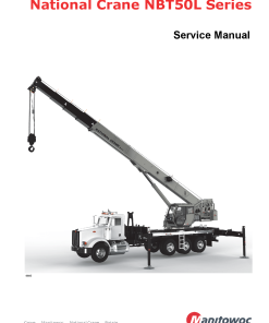 National Crane NBT50L Workshop Repair Service Manual PDF Download