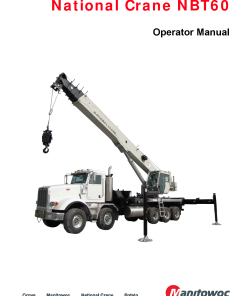 National Crane NBT60 Operators and Maintenance Manual PDF Download