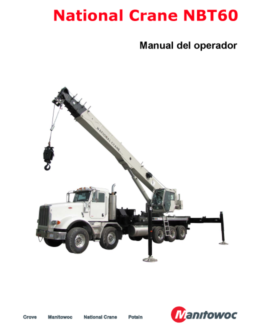 National Crane NBT60 Spanish Operators and Maintenance Manual PDF Download